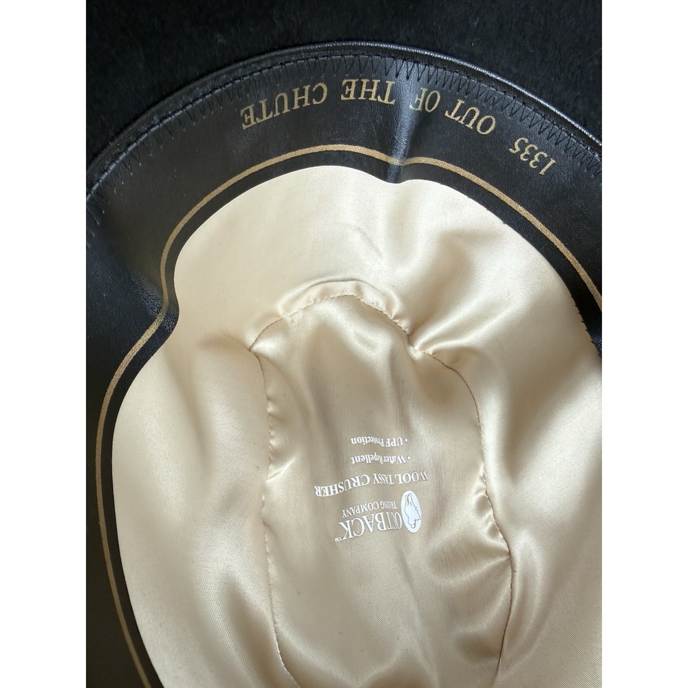 Outback Trading Co Out Of The Chute Black Wool Cowboy Hat Shapeable‎ 1335 Sz XL - Picture 12 of 13